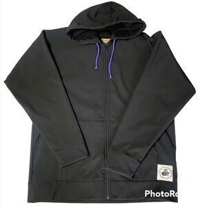 Men’s Size XL Muttonhead X Crown Royal Camping  Hoody Zip Fleece Lined Jacket